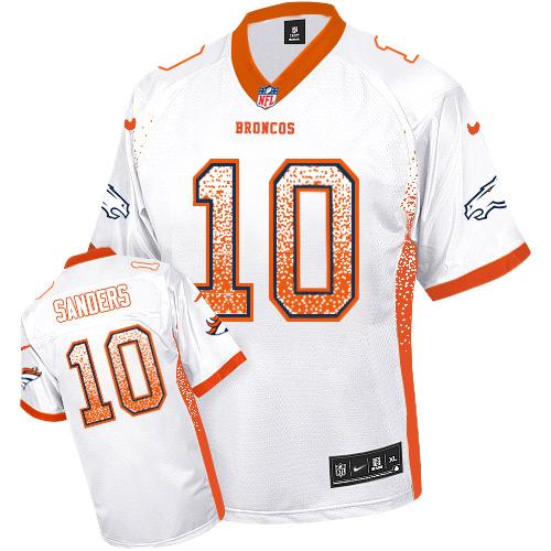 Nike Broncos #10 Emmanuel Sanders White Youth Stitched NFL Elite Drift Fashion Jersey